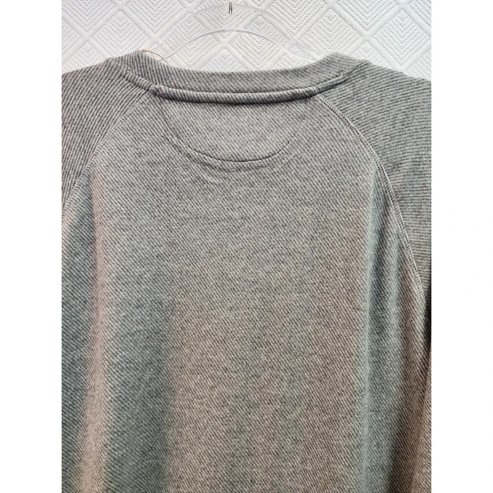 Faherty Legend Sweater Crew Mens 2XL Gray Twill Pullover Long Sleeve NEW $128